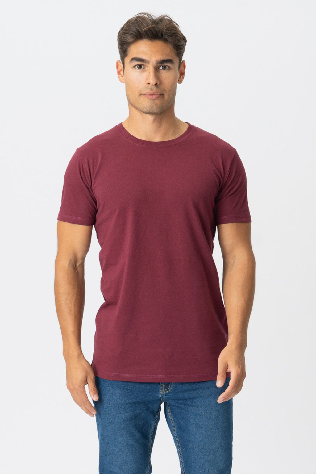 T -shirt muscolare - rosso bordeaux