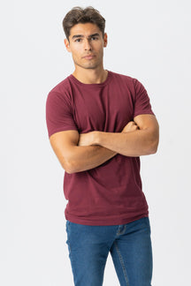 T -shirt muscolare - rosso bordeaux