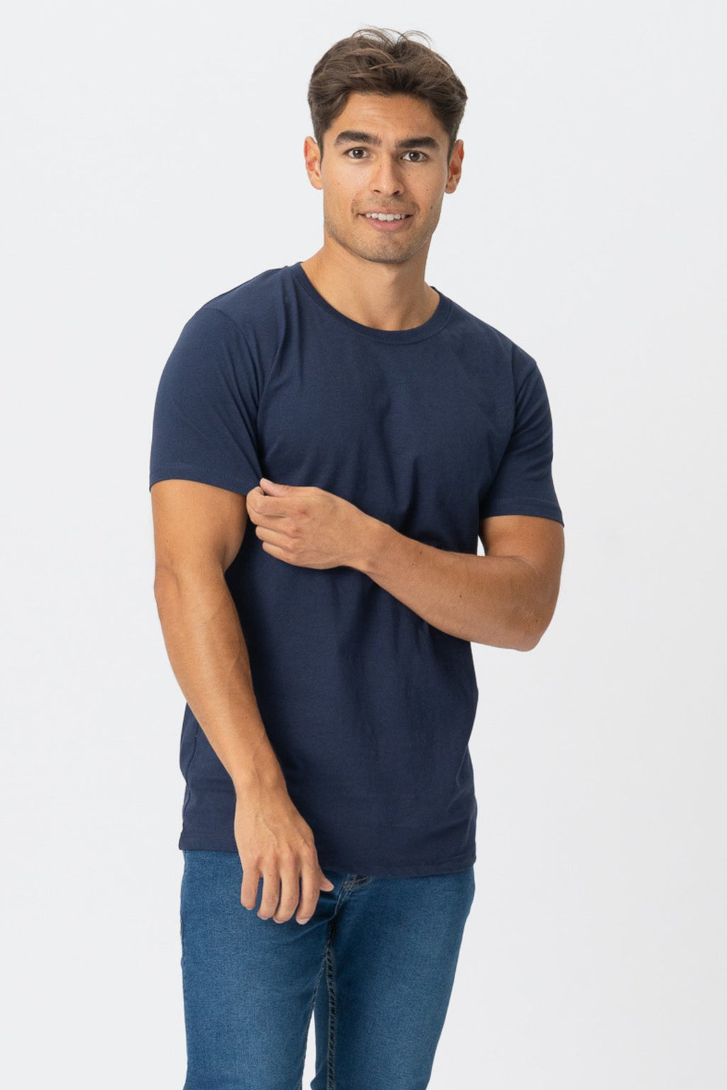 T -shirt muscolare - blu scuro