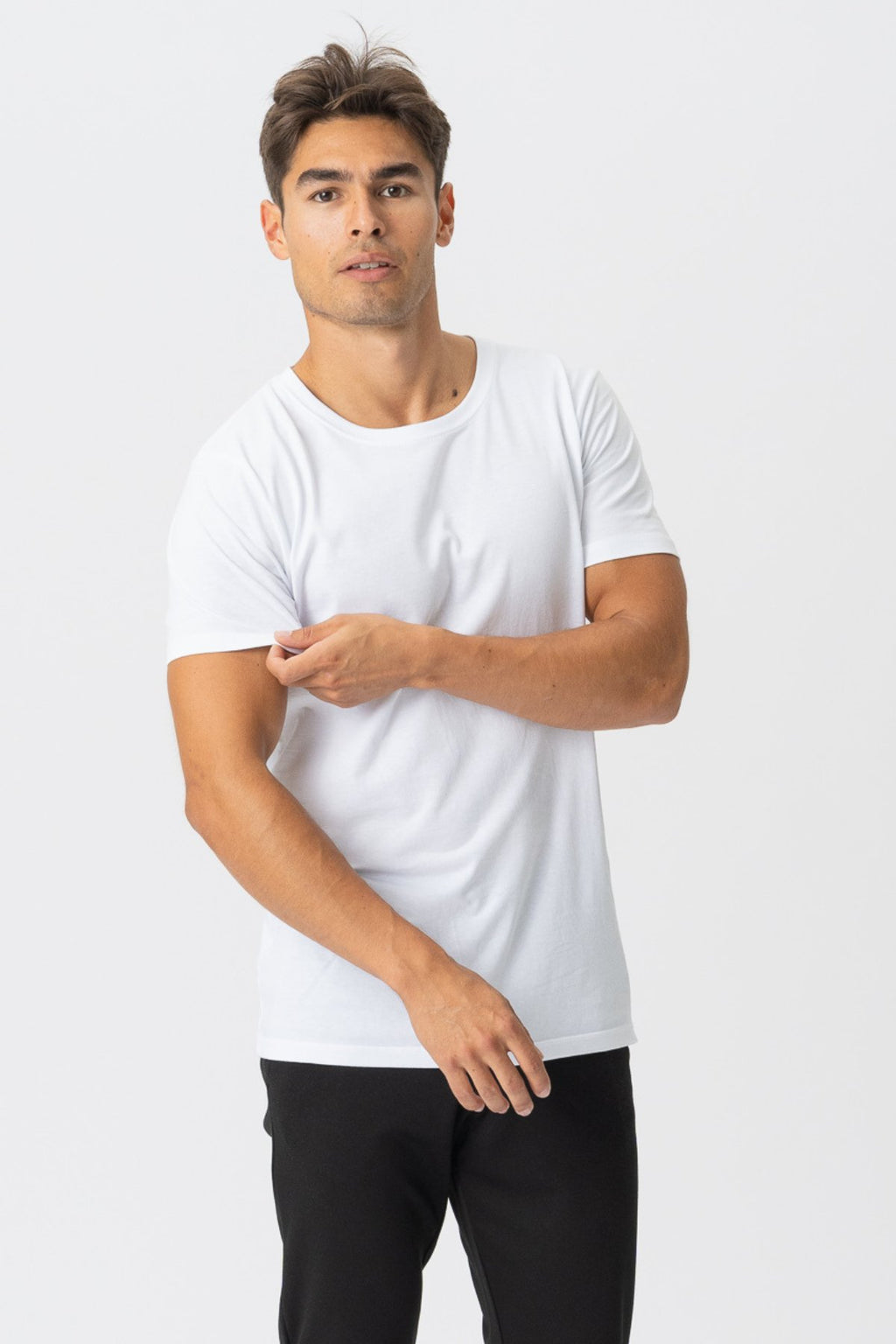 T -shirt muscolare - bianco