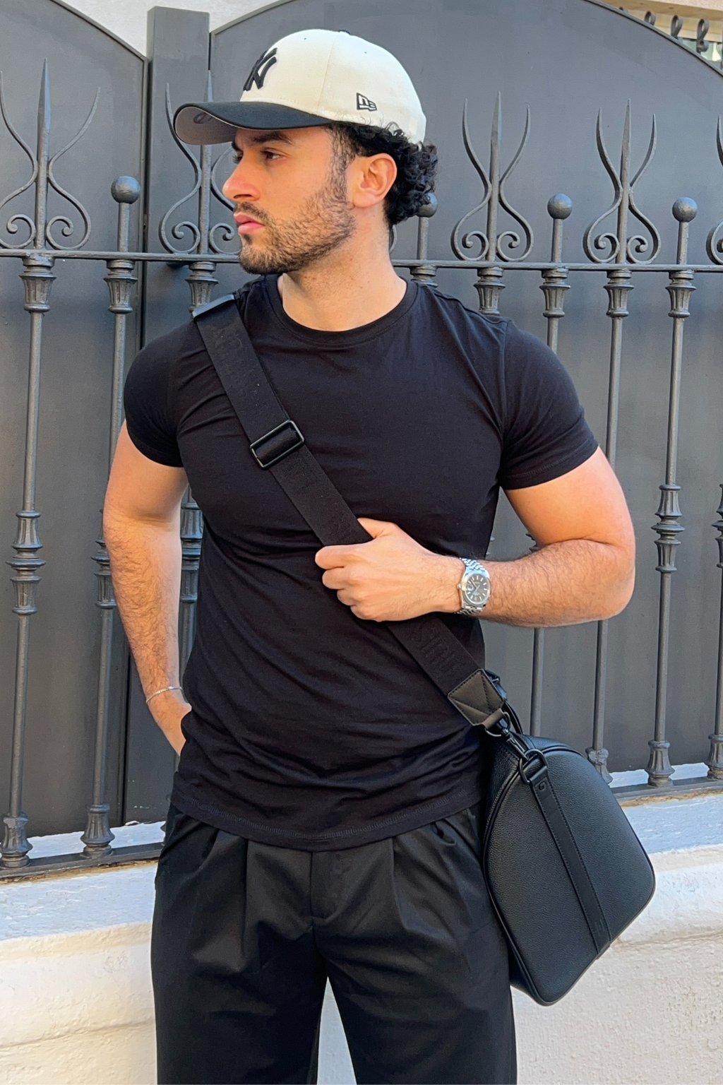 T -shirt muscolare - nero