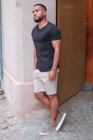 T -shirt muscolare - nero