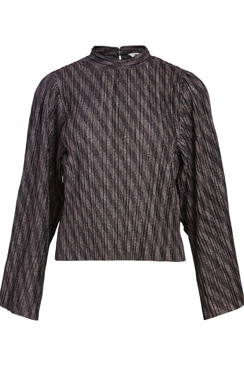 Lux Langærmet Bluse - Sort