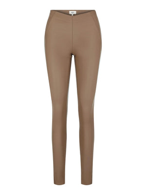 Belle Coated Leggings - Beige