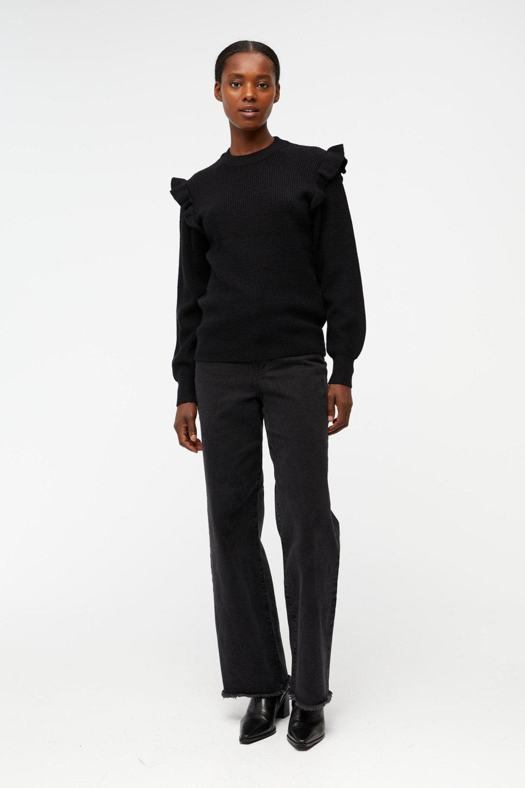 MALENA RUFLUFFER POLLOVER - NERO