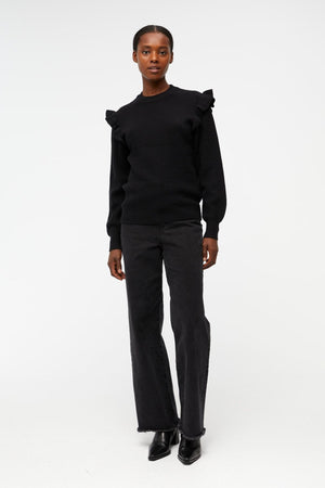 MALENA RUFLUFFER POLLOVER - NERO