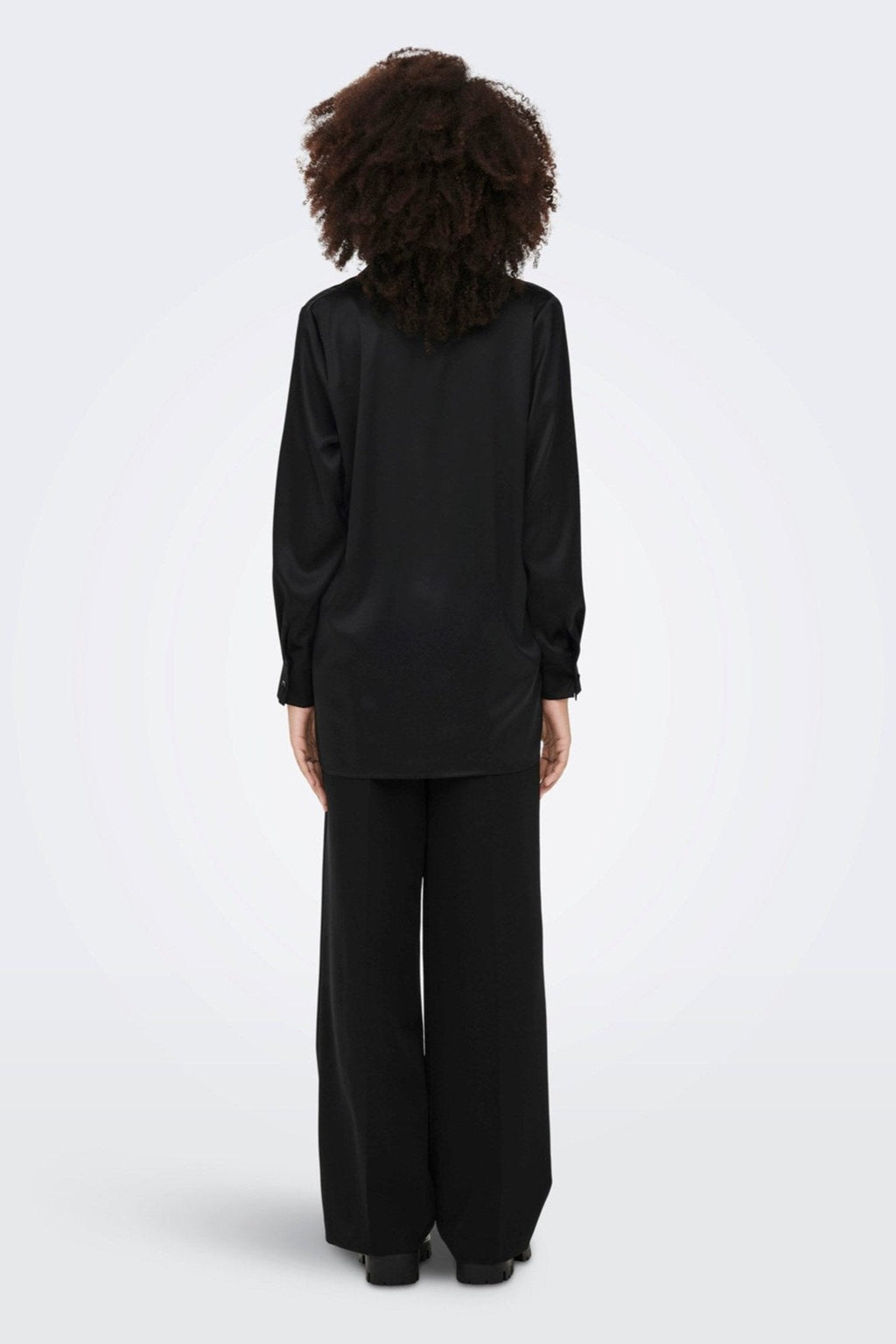 Victoria Satin Dress - Nero