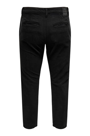 Pantaloni da twill chino a raggio avi - nero