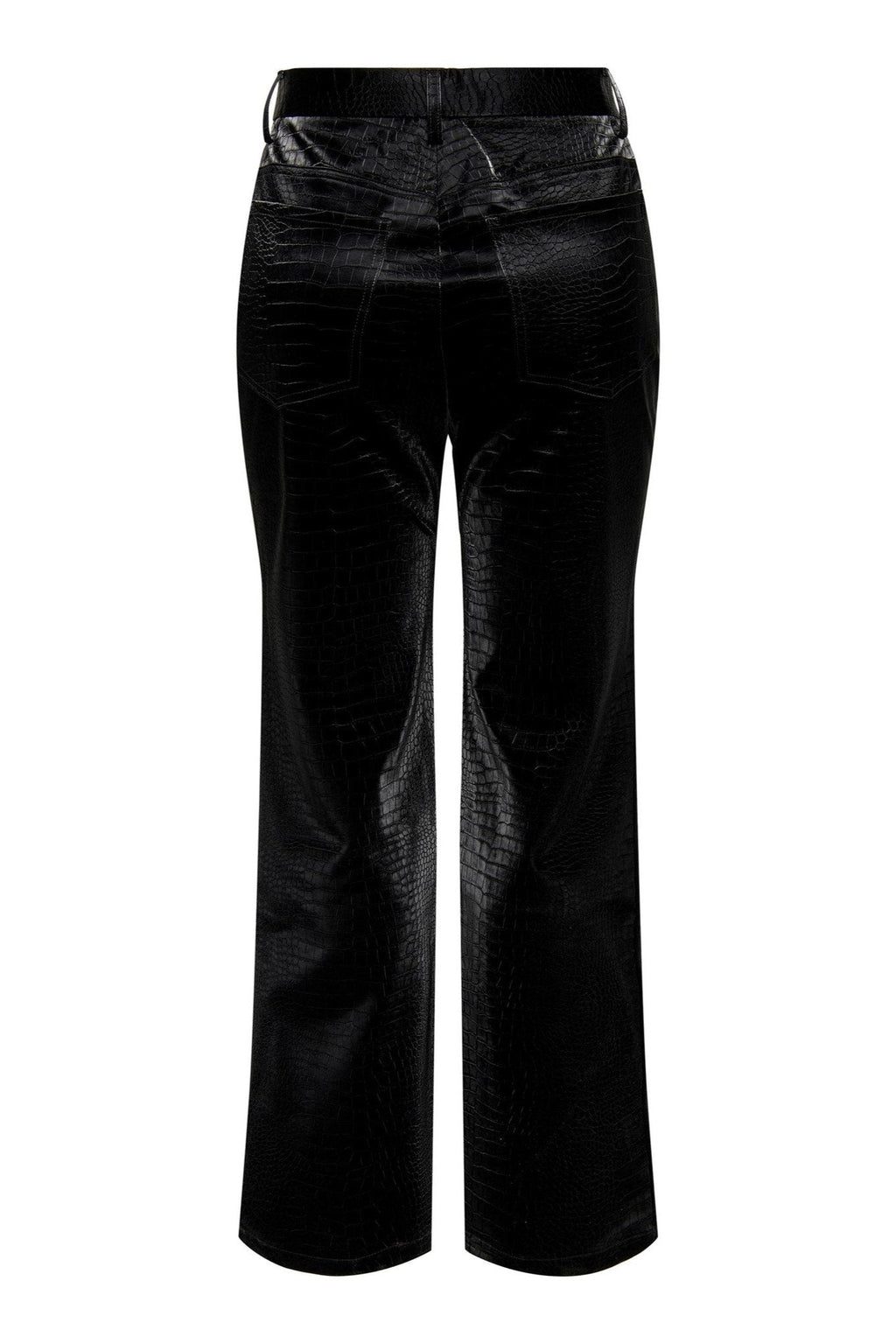 Alma Croco Pants - Nero
