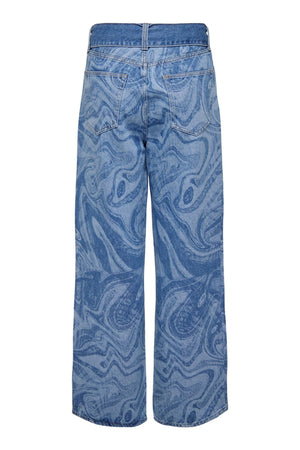 Esther Hope Print - denim blu medio