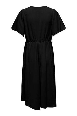 Mette Wrap Maxi Kjole - Sort