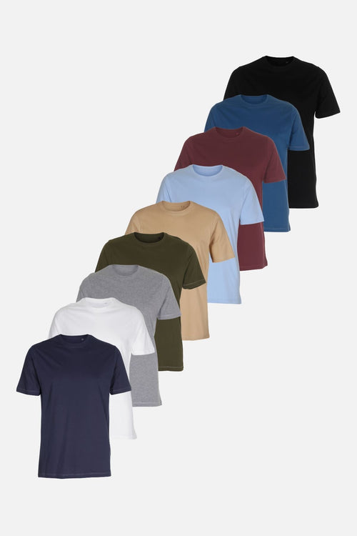 Organic Basic T-Shirts – Package Deal (9 pcs.) (FB) - TeeShoppen Group™