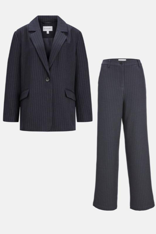 Oversized Suit (Navy Pinstripe) - Package Deal