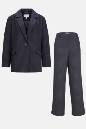 Oversized Suit (Navy Pinstripe) - Package Deal
