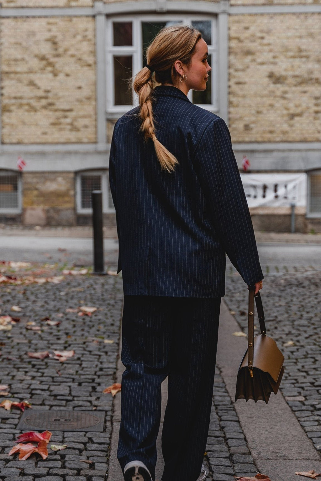 Oversized Suit (Navy Pinstripe) - Package Deal