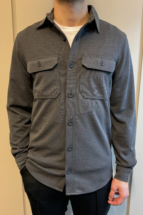 Performance Regular Overshirt - Charcoal - TeeShoppen Group™