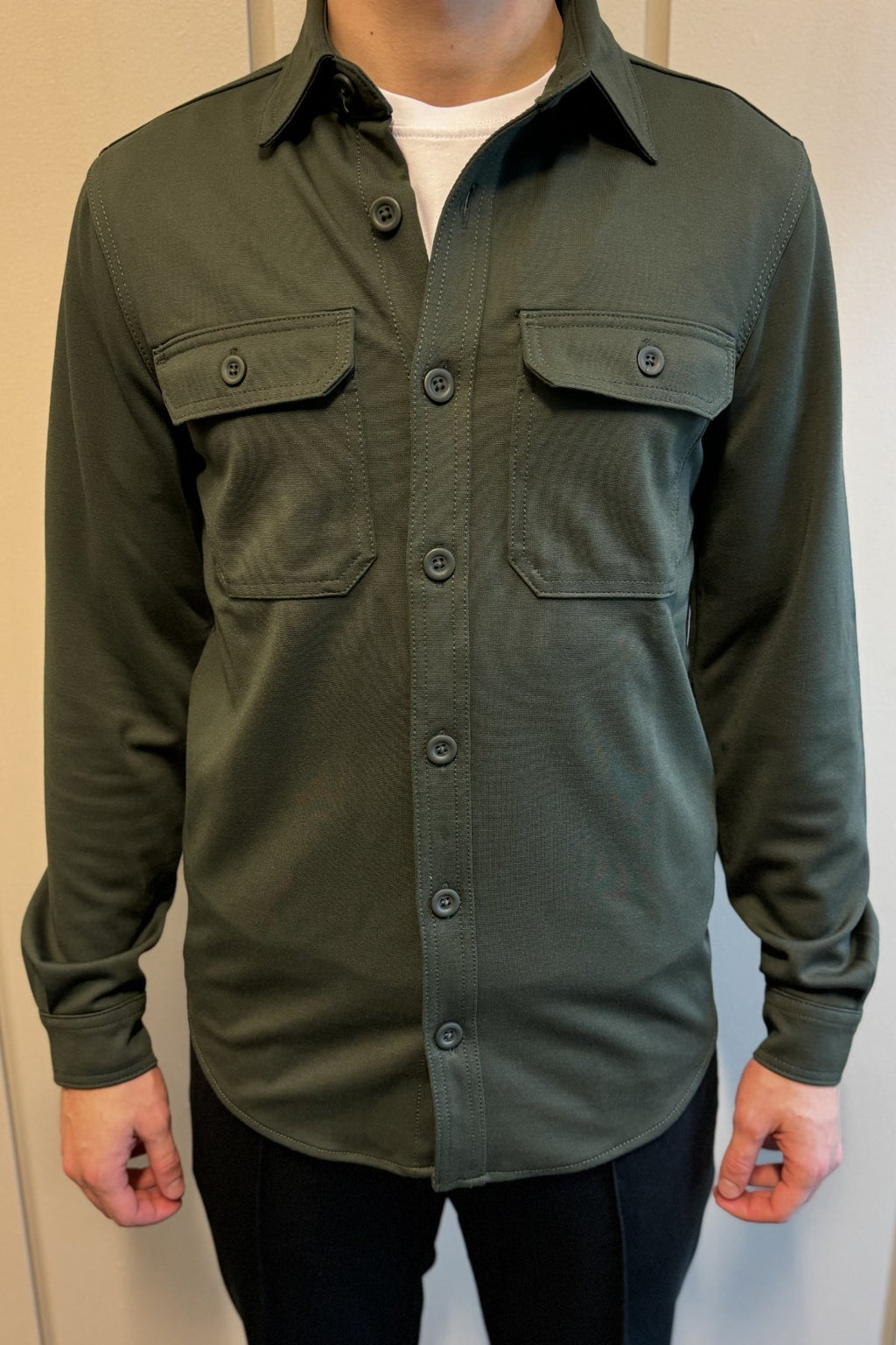 Performance Regular Openshirt - Oliva scura