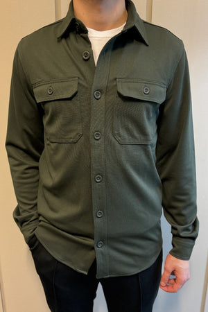 Performance Regular Openshirt - Oliva scura