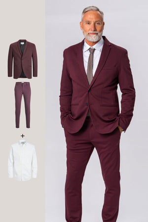 Performance Suit™️ (Borgogna) + Performance Camicia - Offerta pacchetto