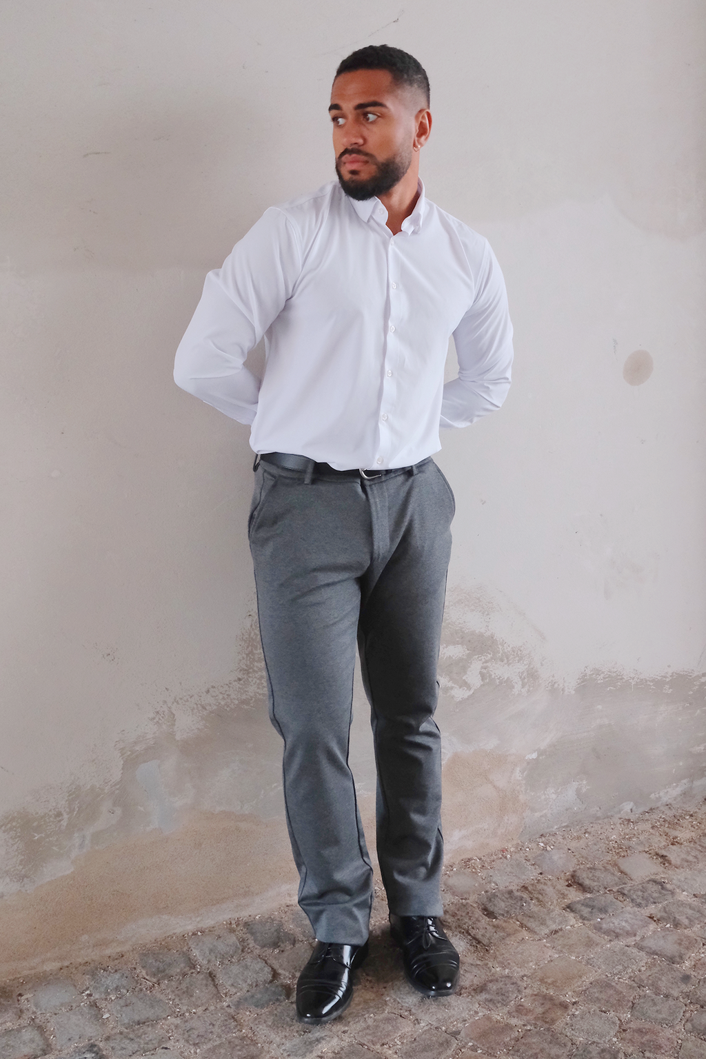 Performance Pants Wide - Grigio melange