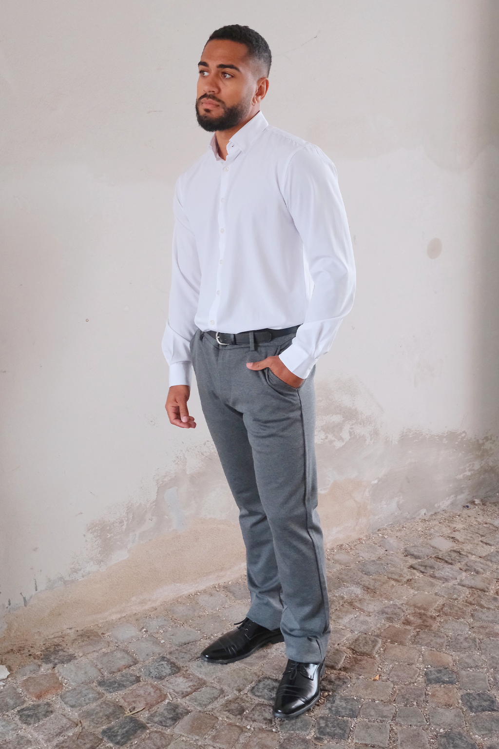 Performance Pants Wide - Grigio melange
