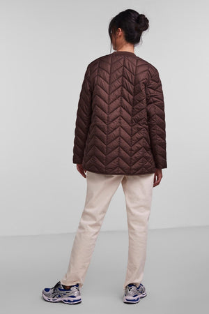 Giacca trapuntata corta Fawn - Coffee cicoria