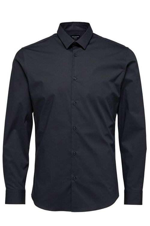 Preston shirt - Slim fit - Black - TeeShoppen Group™ - Formal Shirts & Blouses - Selected Homme