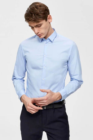 Camicia preston slim fit - azzurro