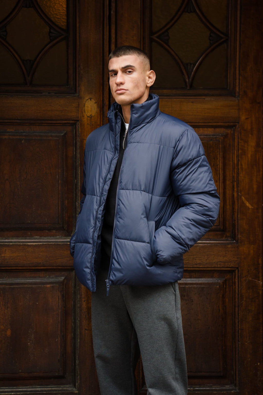 Puffer Jacket - Navy