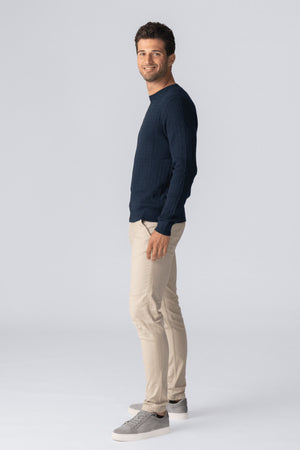 Pullover in maglia a cavi - Navy