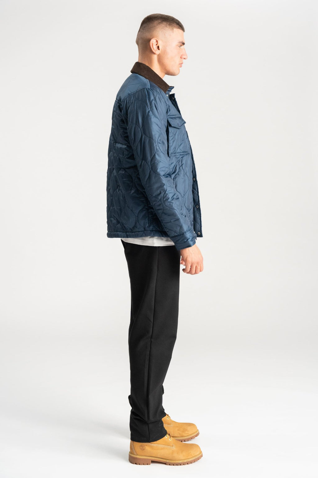 Quilted Jacket - Navy