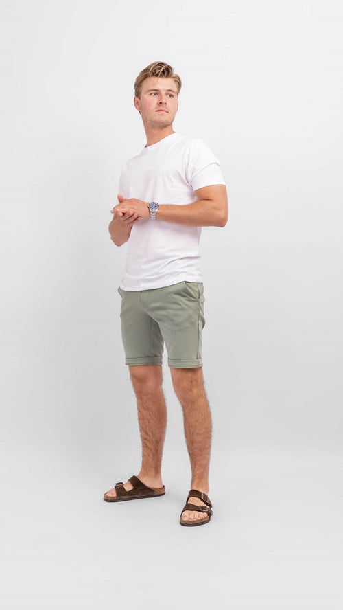 Chino Shorts - Olive - TeeShoppen - Grøn