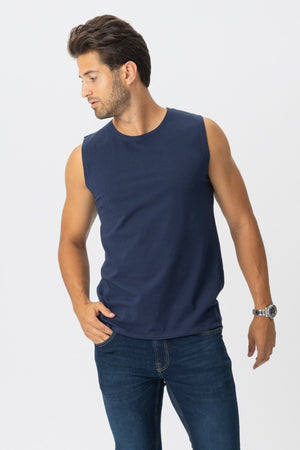 Tee senza maniche - Navy