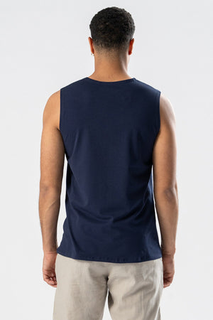 Tee senza maniche - Navy