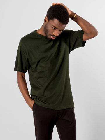 T -shirt oversize - verde scuro