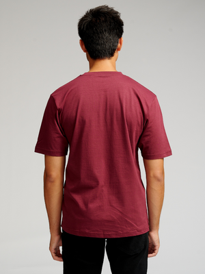 Oversized T-shirt - Burgundy