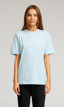 T -shirt oversize - azzurro (donne)