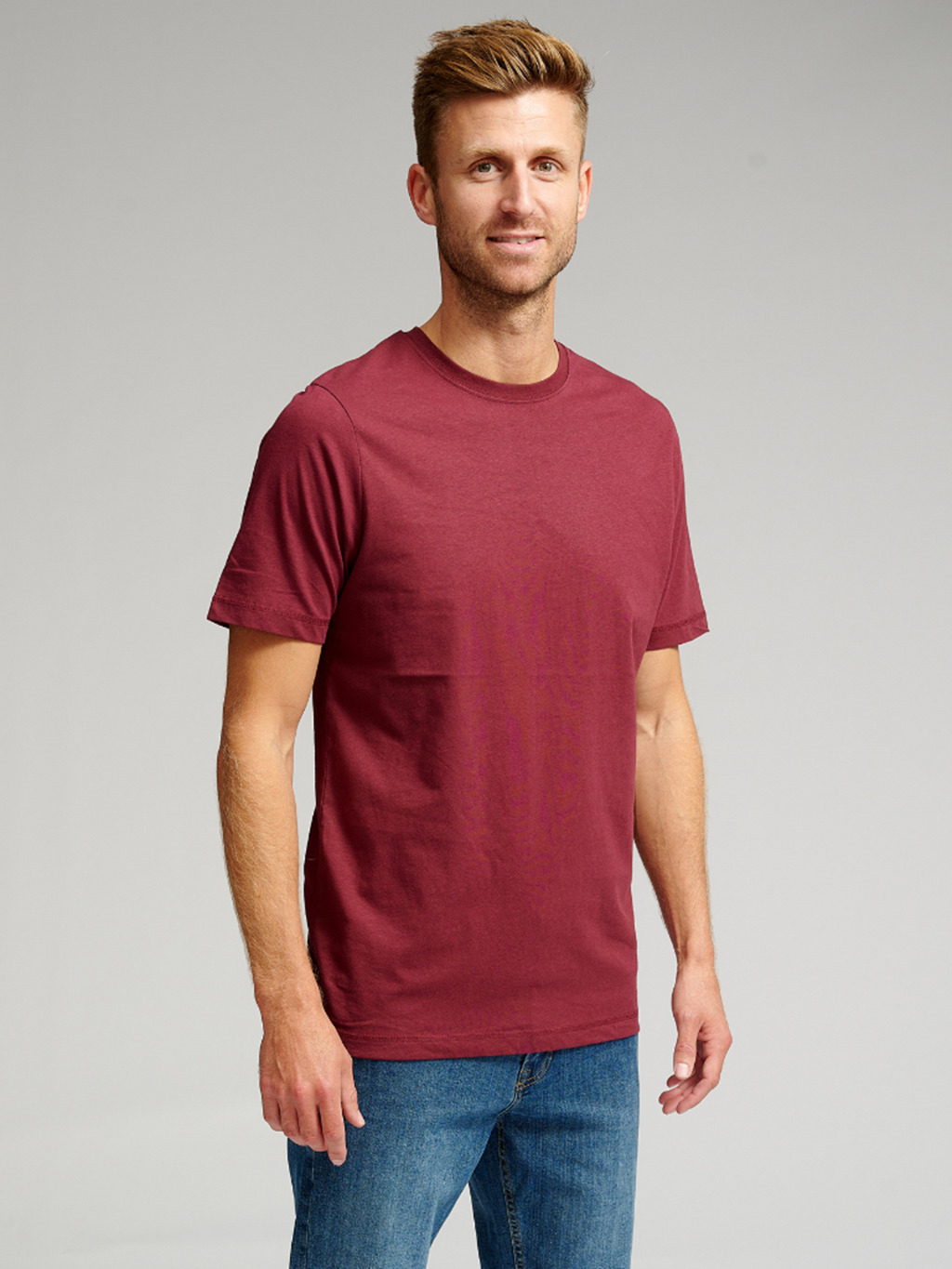 Organic Basic T-shirt - Burgundy