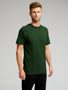 T -shirt di base organica - verde scuro