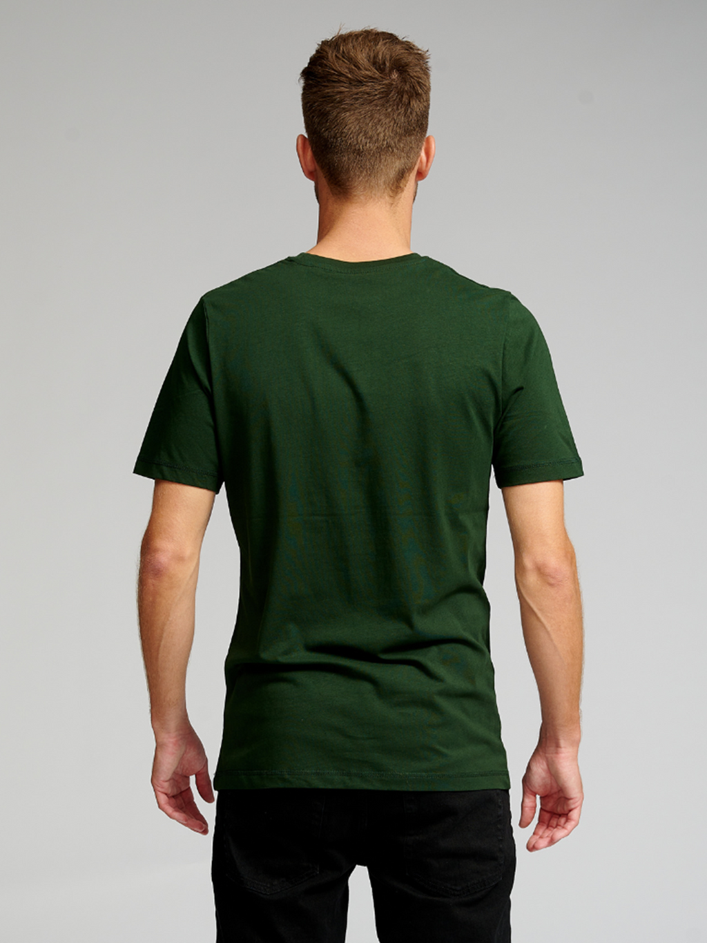 T -shirt di base organica - verde scuro