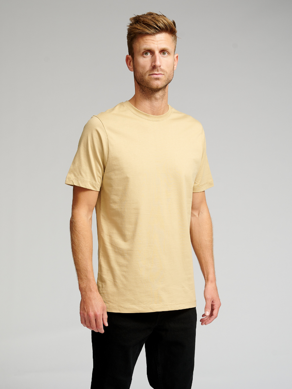 T -shirt di base organica - beige