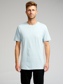 T -shirt di base organica - azzurro