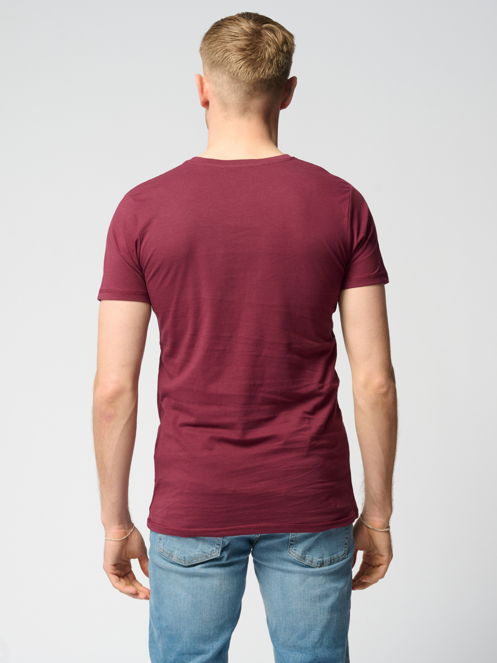 T -shirt muscolare - rosso bordeaux