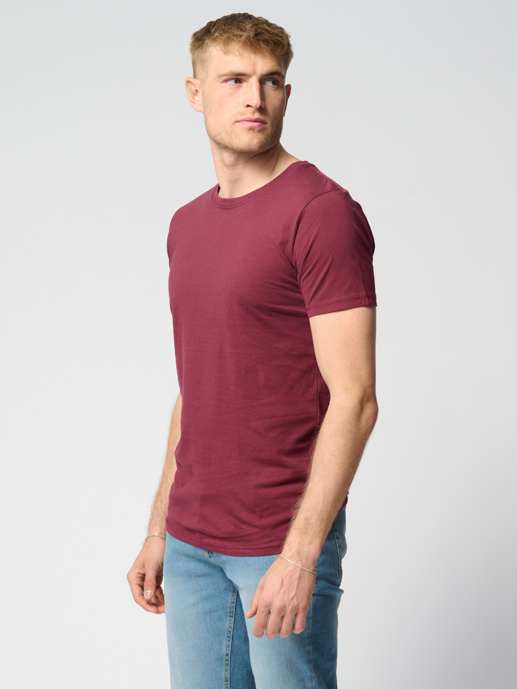 T -shirt muscolare - rosso bordeaux