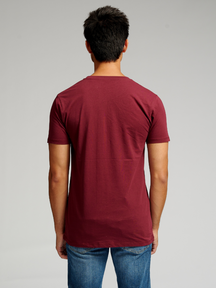 T -shirt muscolare - rosso bordeaux