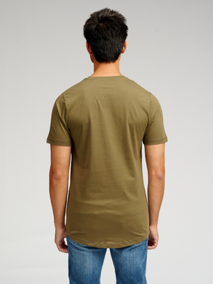 T -shirt lunga - Green dell'esercito