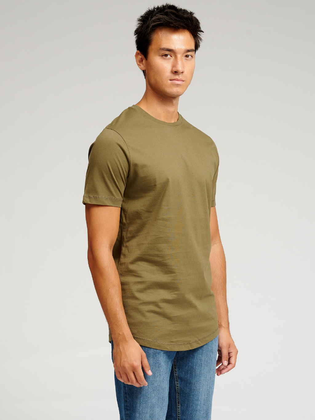 T -shirt lunga - Green dell'esercito