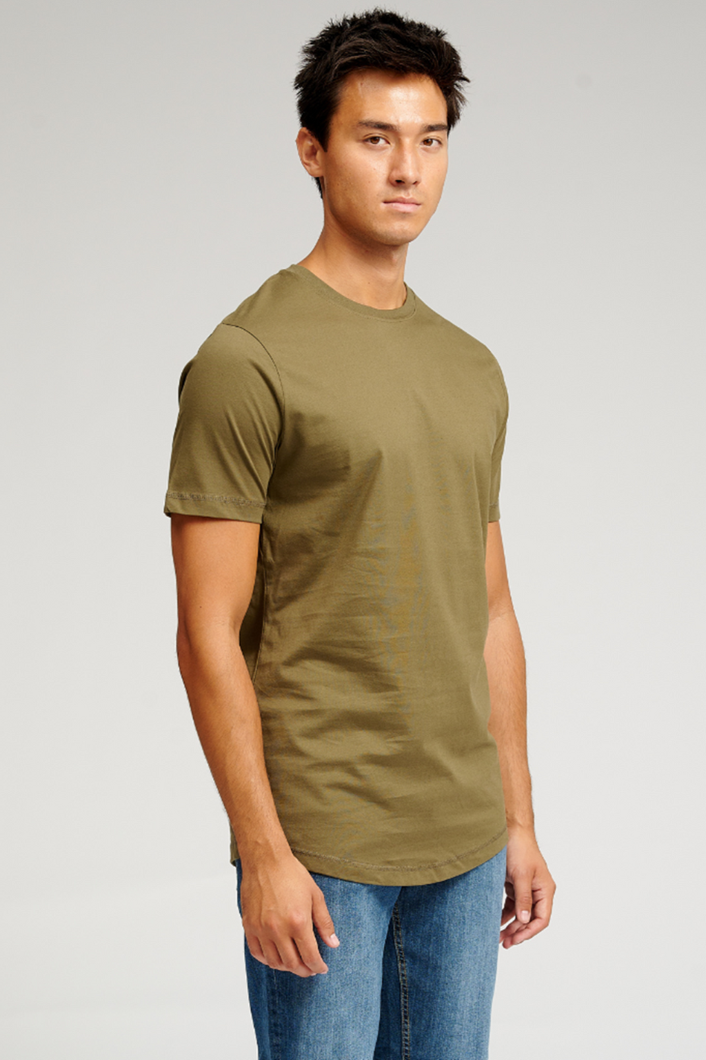 T -shirt lunga - Green dell'esercito