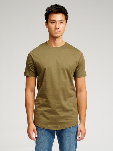 T -shirt lunga - Green dell'esercito