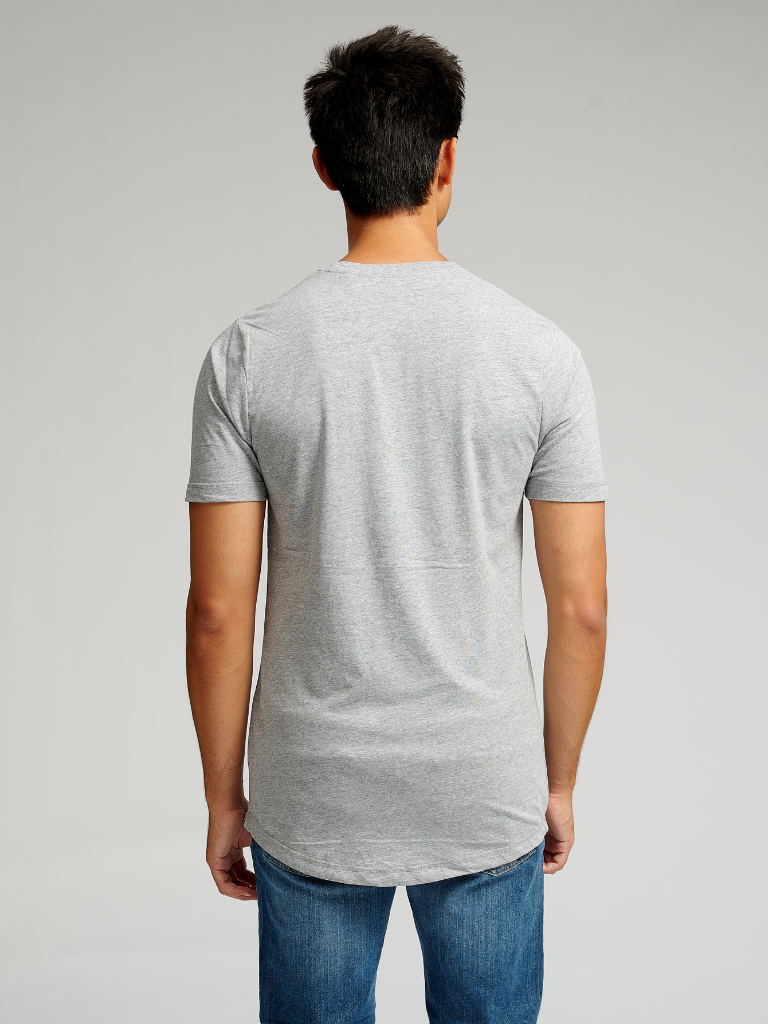 Long T-shirt - Grey Melange